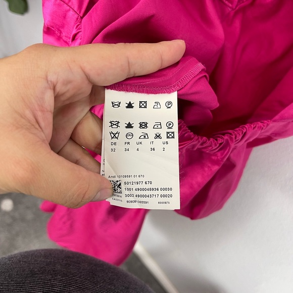 Hugo Boss Fuchsia Pink Halter Shift Dress - Picture 7 of 8